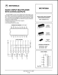 MC74F258AD datasheet: Quad 2-input multiplexer with 3-state outputs MC74F258AD