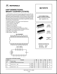 MC74F579DW datasheet: 8-bit bidirectional binary counter MC74F579DW