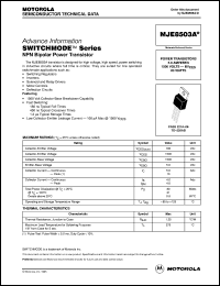 MJE8503A datasheet: NPN bipolar power transistor MJE8503A