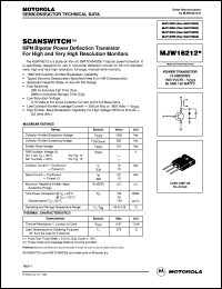 MJW16212 datasheet: NPN bipolar power transistor MJW16212