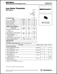 MMBT2484LT1 datasheet: Low noise transistor MMBT2484LT1