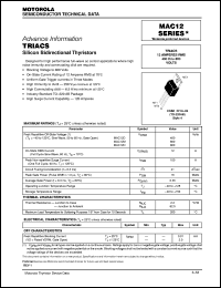 MAC12M datasheet: Triac MAC12M