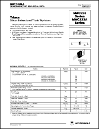 MAC223A4 datasheet: Triac MAC223A4