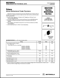 MAC228A6 datasheet: Triac MAC228A6