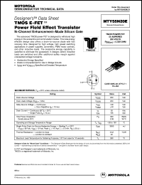 MTY55N20E datasheet: TMOS E-FET  power field effect transistor MTY55N20E