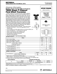 MTSF1P02HDR2 datasheet: TMOS single P-channel field effect transistor MTSF1P02HDR2