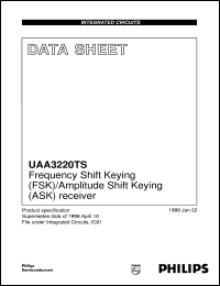 UAA3220TS datasheet: Frequency Shift Keying (FSK)/Amplitude Shift Keying (ASK) receiver UAA3220TS