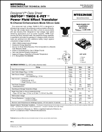 MTE53N50E datasheet: ISOTOP TMOS E-FET power field effect transistor MTE53N50E