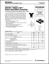 MTE30N50E datasheet: ISOTOP TMOS E-FET power field effect transistor MTE30N50E