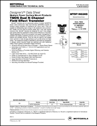 MTDF1N03HDR2 datasheet: TMOS dual N-channel field effect transistor MTDF1N03HDR2