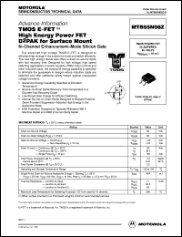 MTB55N06Z datasheet: TMOS E-FET high energy power FET D2PAK for surface mount MTB55N06Z