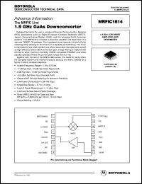 MRFIC1814 datasheet: 1.9 GHz GaAs downconverter MRFIC1814