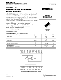 MRFIC0904 datasheet: 900MHz GaAs two-stage driver amplifier MRFIC0904