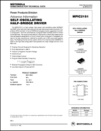 MPIC2151D datasheet: Half-bridge driver MPIC2151D