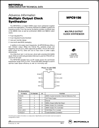 MPC9108D datasheet: Multiple output clock synthesizer MPC9108D