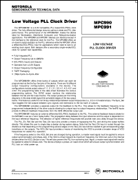 MPC991FA datasheet: Low voltage PLL clock driver MPC991FA