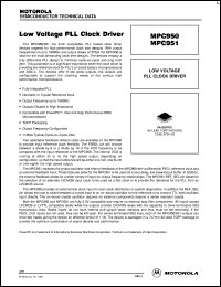 MPC951FA datasheet: Low voltage PLL clock driver MPC951FA