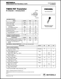 VN0300L datasheet: TMOS FET transistor VN0300L