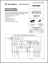 TDA1085CD datasheet: Universal motor speed controller TDA1085CD