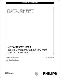 SE5532AFE datasheet: Internally-compensated dual low noise operational amplifier SE5532AFE