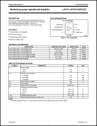 UA741CNB datasheet: General purpose operational amplifier UA741CNB