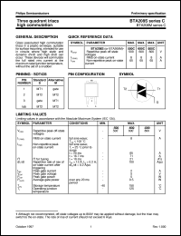 BTA208MseriesC datasheet: Three quadrant triacs high commutation BTA208MseriesC