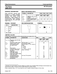 BT150-500R datasheet: Thyristors logic level BT150-500R