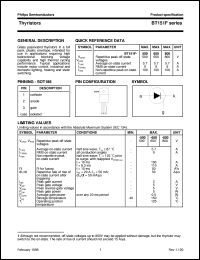 BT151F-500R datasheet: Thyristors BT151F-500R