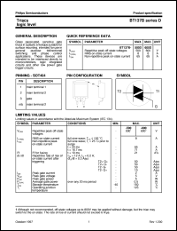 BT137B-500D datasheet: Triacs logic level BT137B-500D