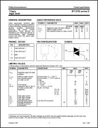 BT137B-600D datasheet: Triacs logic level BT137B-600D