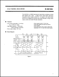 S-4610A datasheet: 64-bit thermal driver S-4610A