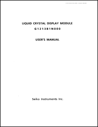 G1213B1N000 datasheet: Liquid crystal display module G1213B1N000