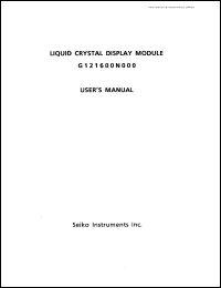 G121600N000 datasheet: Liquid crystal display module G121600N000