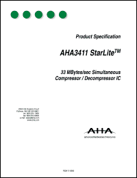 AHA3411A-033PQC datasheet: Comprocessor/decompressor IC AHA3411A-033PQC