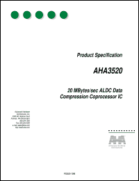 AHA3520A-040PQC datasheet: Compression comprocessor IC AHA3520A-040PQC