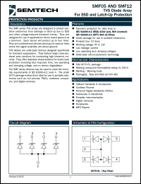 SMF05TC datasheet: TVS diode array SMF05TC