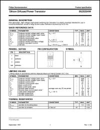 BU2520AW datasheet: Silicon Diffused Power Transistor BU2520AW