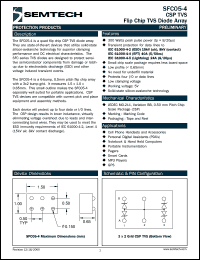 SFC05-4TM datasheet: Flip chip TVS diode array SFC05-4TM