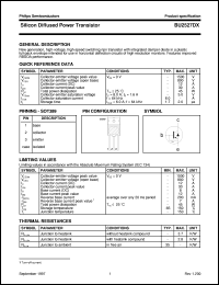 BU2527DX datasheet: Silicon Diffused Power Transistor BU2527DX