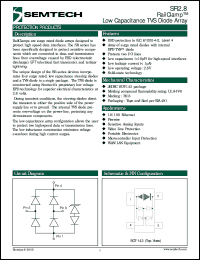 SR2.8.TC datasheet: Low capacitance TVS diode array SR2.8.TC