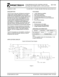 SC1102CSTR datasheet: Sunchronous DC/DC controller SC1102CSTR