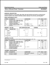 BU4506AF datasheet: Silicon Diffused Power Transistor BU4506AF