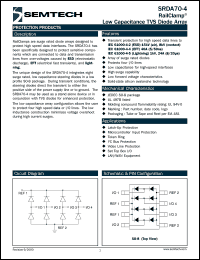 SRDA70-4TB datasheet: Low capacitance YVS diode array SRDA70-4TB