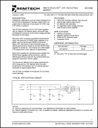 SC1532CS.TR datasheet: 400 mA  smart LDO with internal pass MOSFET SC1532CS.TR