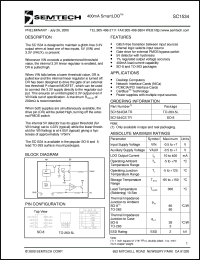 SC1534CM.TR datasheet: 400 mA  smart LDO SC1534CM.TR