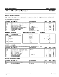 BU508DW datasheet: Silicon Diffused Power Transistor BU508DW