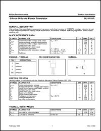 BUJ105A datasheet: Silicon Diffused Power Transistor BUJ105A