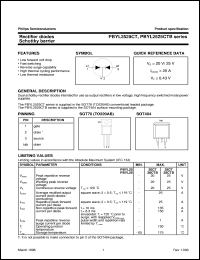 PBYL2525CT datasheet: Rectifier diodes Schottky barrier PBYL2525CT