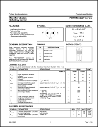 PBYR3035WT datasheet: Rectifier diodes Schottky barrier PBYR3035WT