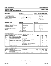 BYC10B-600 datasheet: Rectifier diode ultrafast, low switching loss BYC10B-600